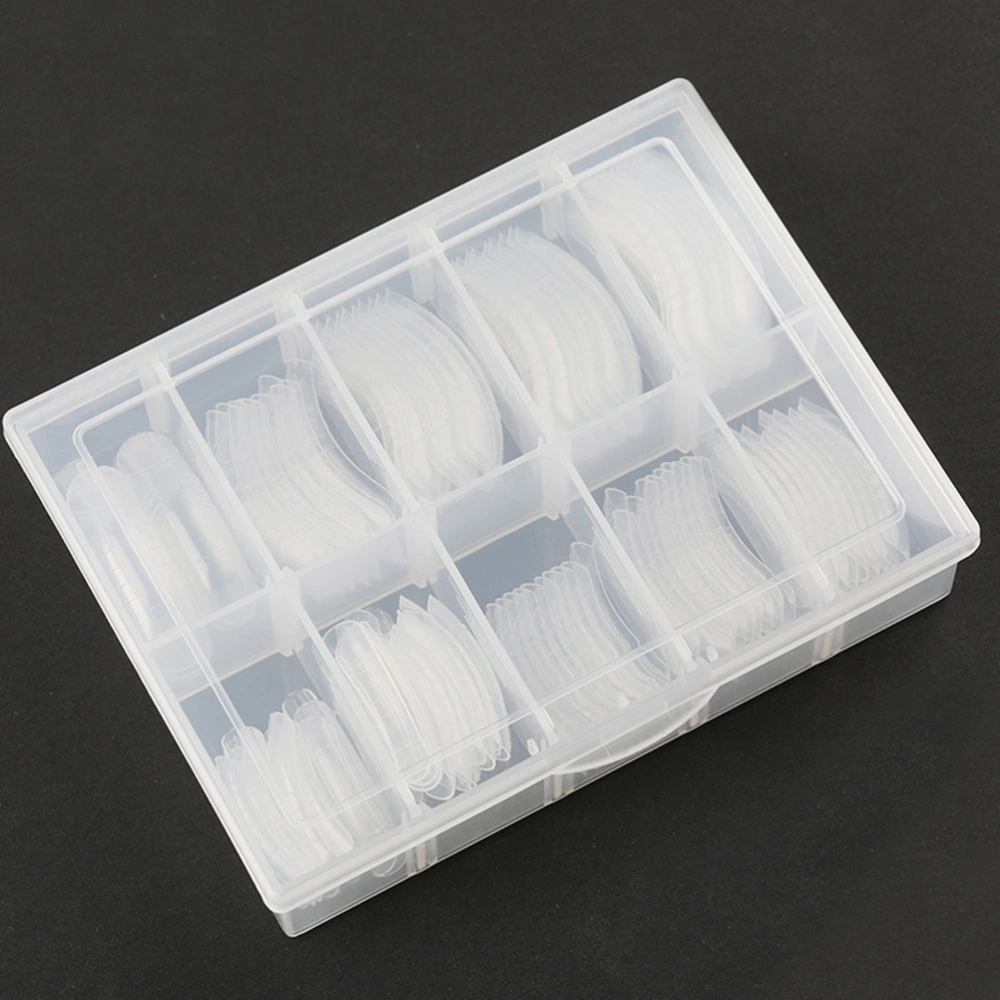 1 Box of 120pcs Nail Molds Scaled Nail Art UV Gel Crystal Extended Nail Mold Piece