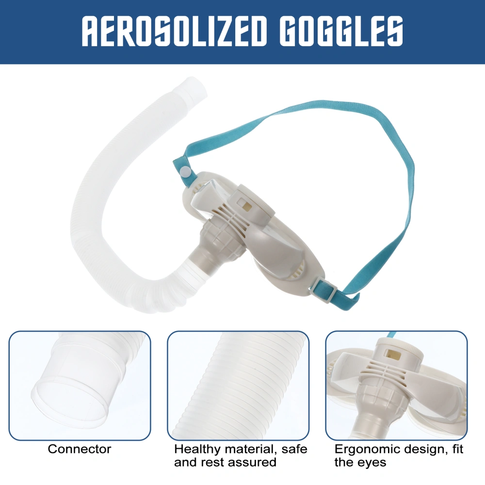 1 Set of Aerosolized Goggles Professional Eye Nebulizer Steam Goggles with Tube