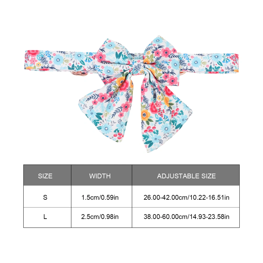 Decorative Cat Collar Bowknot Design Pet Collar Cotton Pet Collar Adjustable Cat Collar Decor