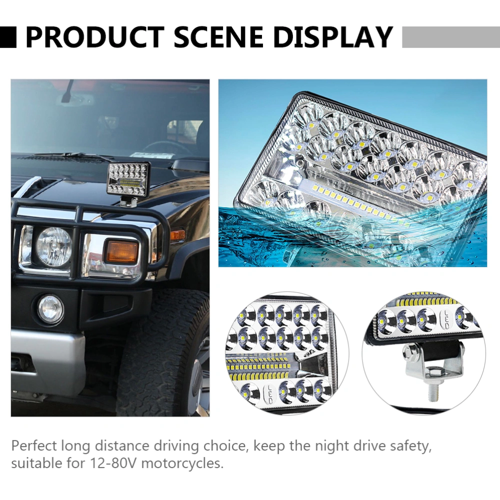 2pcs Car LED Work Light Auto Highlight Off-road Vehicle Roof Searchlight Lamp