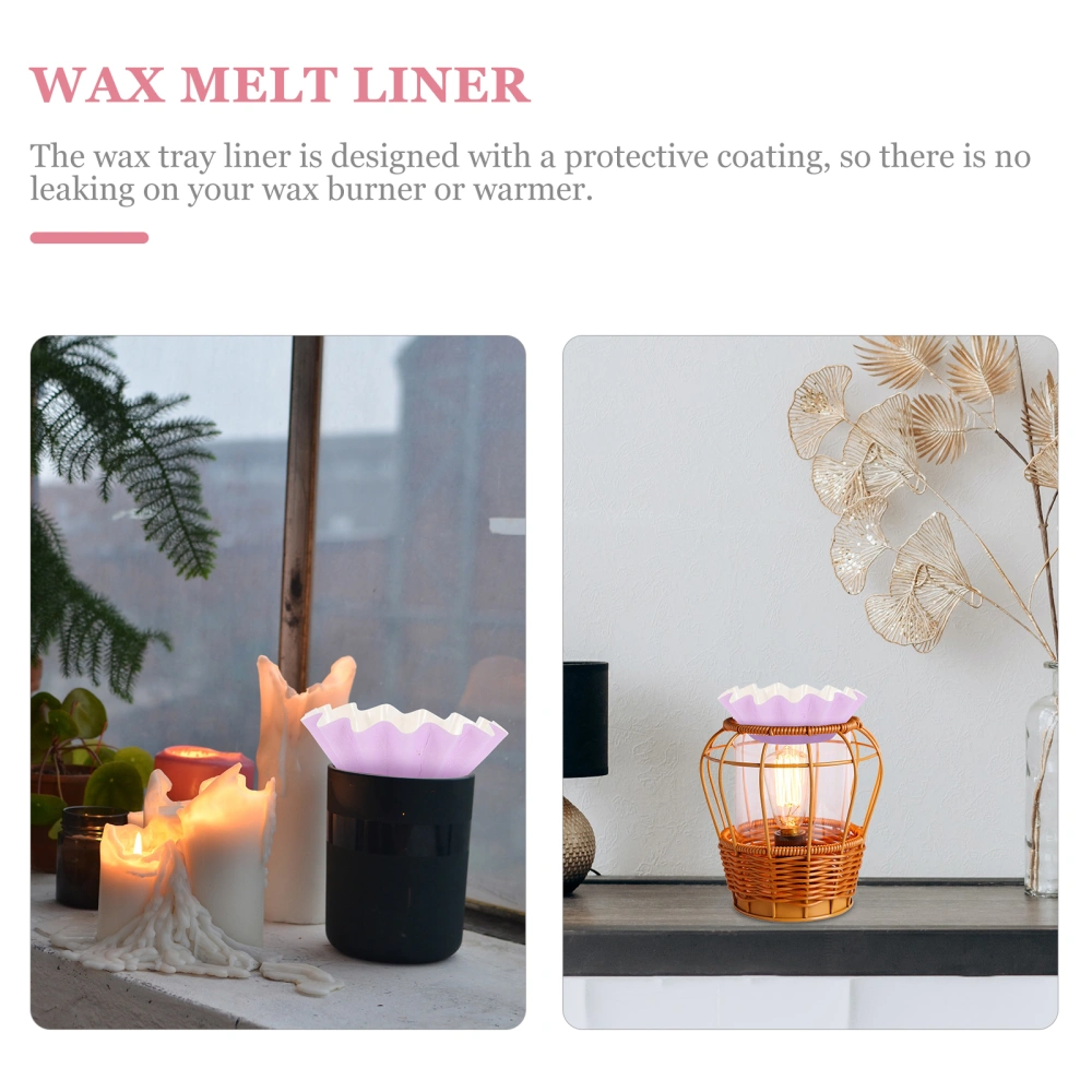 50pcs Wax Melt Warmer Liners Leakproof Wax Liners Wax Tray for Candle Warmer