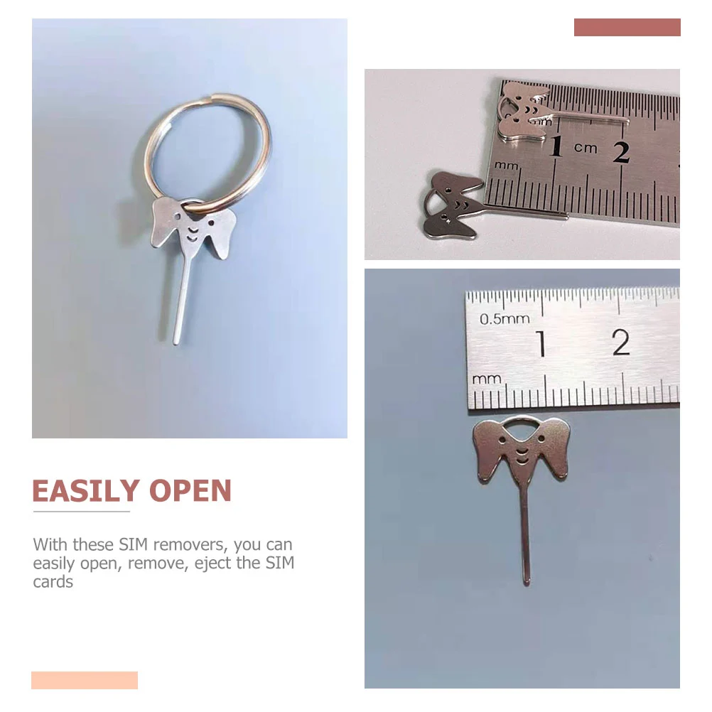 10pcs SIM Cards Tray Removal Needles Elephant Design Phone SIM Cards Needles Ejectors