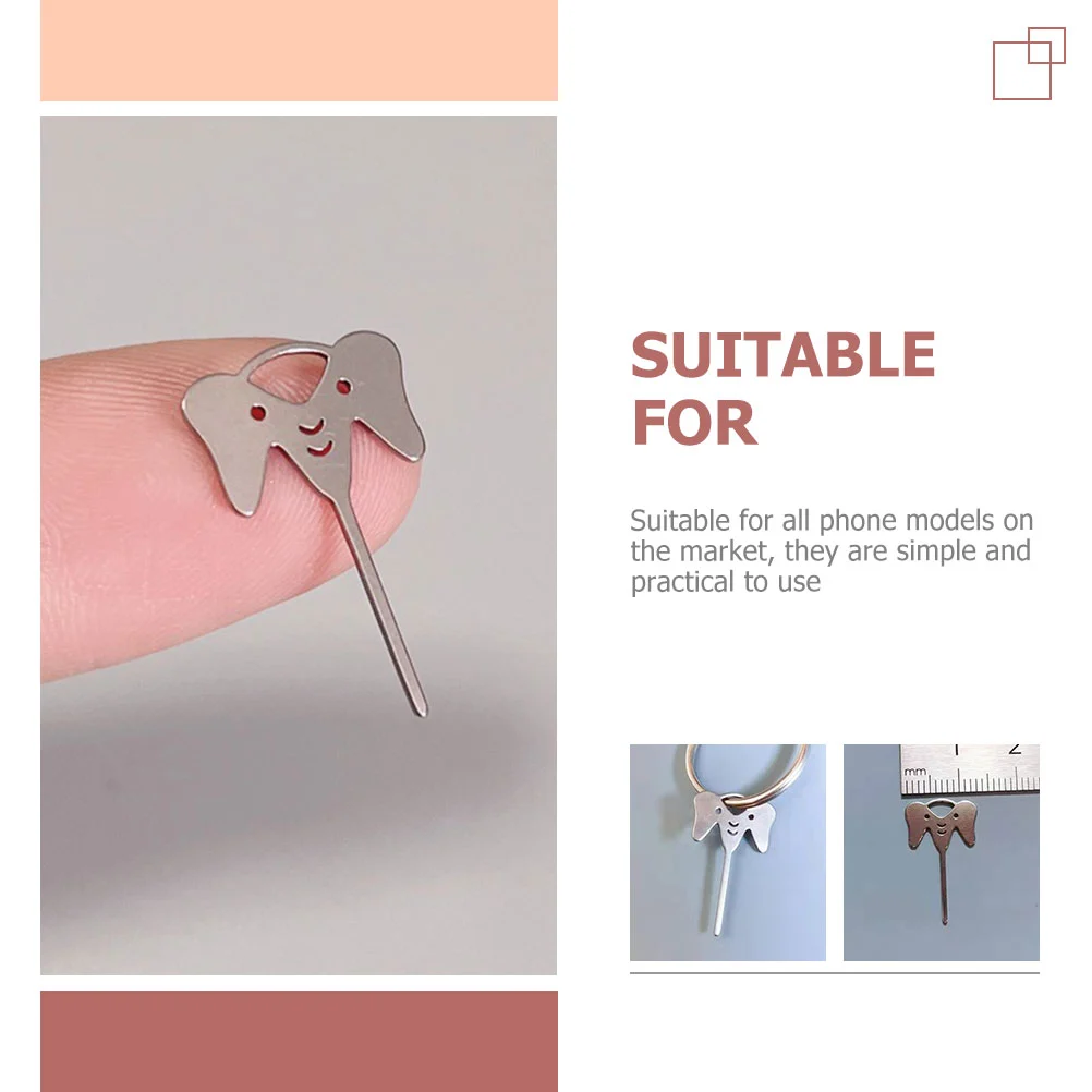 10pcs SIM Cards Tray Removal Needles Elephant Design Phone SIM Cards Needles Ejectors