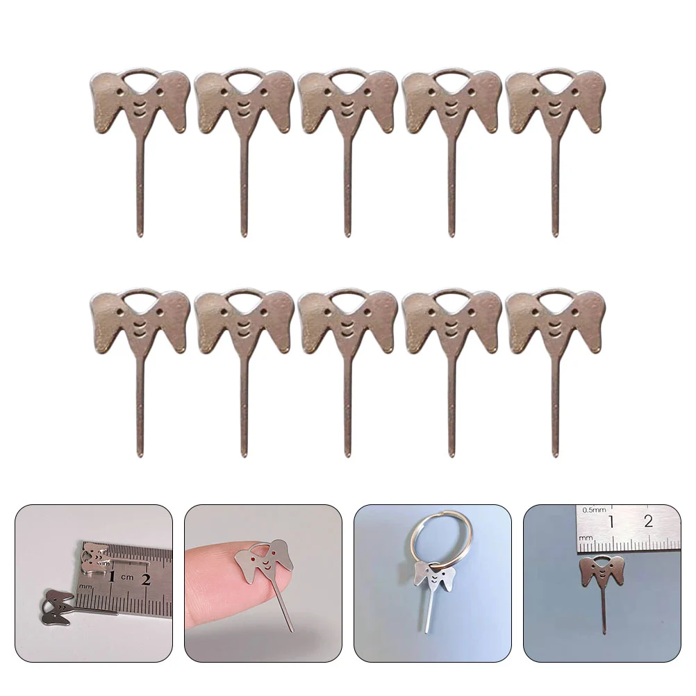 10pcs SIM Cards Tray Removal Needles Elephant Design Phone SIM Cards Needles Ejectors