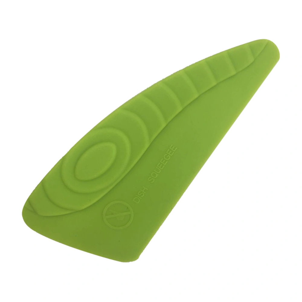 Silicone Dish Squeegee Dish Scraper Washing Cleaning Scraper Kitchen Tool for Restaurant Home (Random Color)