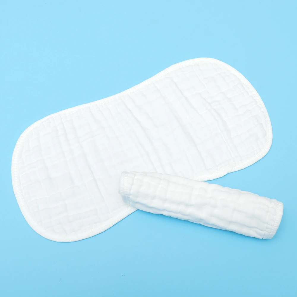 4pcs Baby Shoulder Pad Milk Spitting Cushion Infant Hiccup Gauze Towel (White)