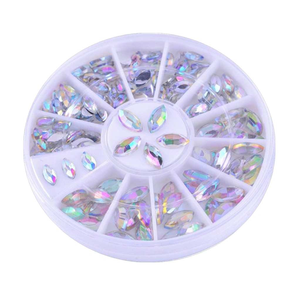 Crystal AB Rhinestones Nail Art Jewelry Crystal AB Color Flatback Rhinestone Decorations for Nails