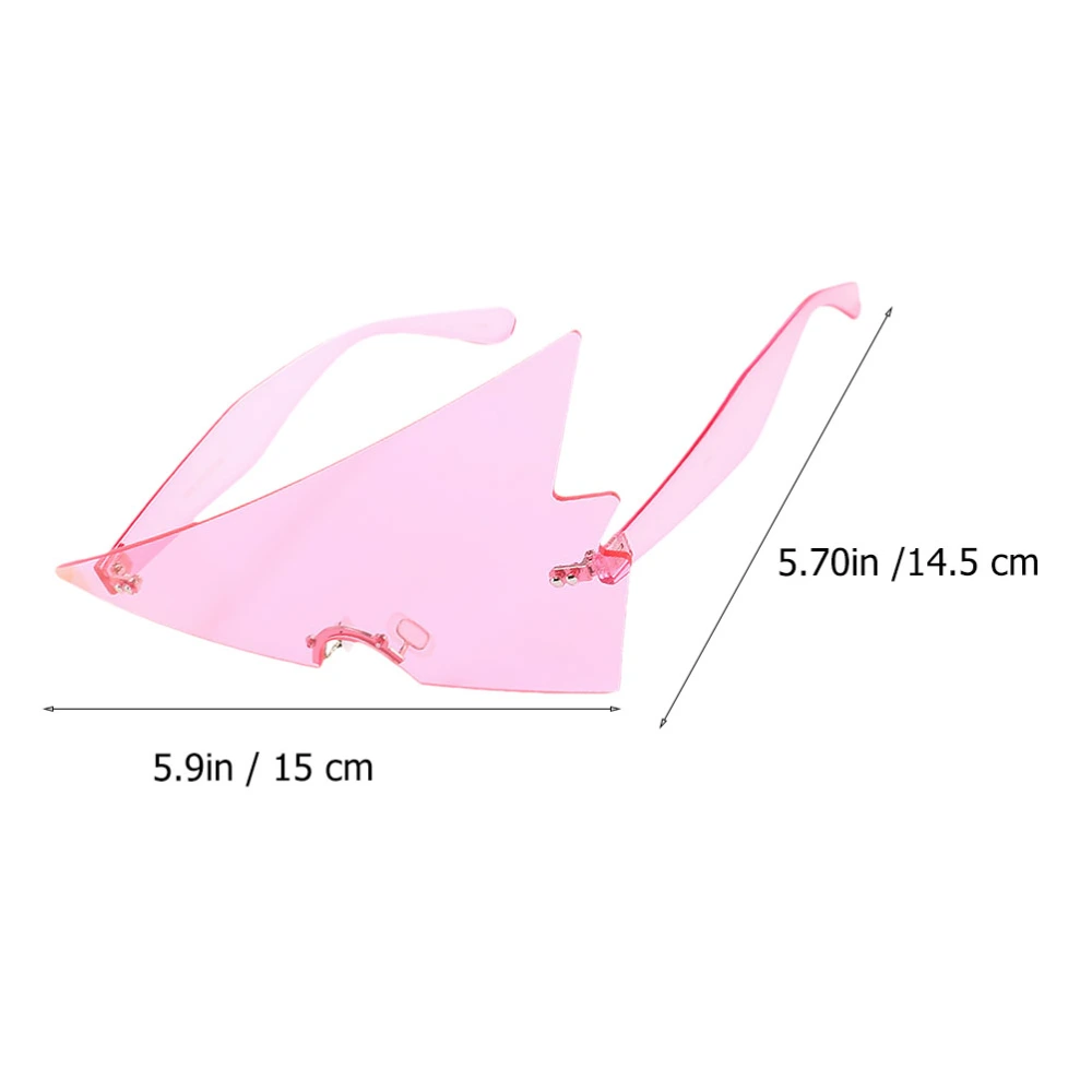 1pc Triangular Sunglasses Funny Glasses Eyewear Decoration Eyewear Accessories