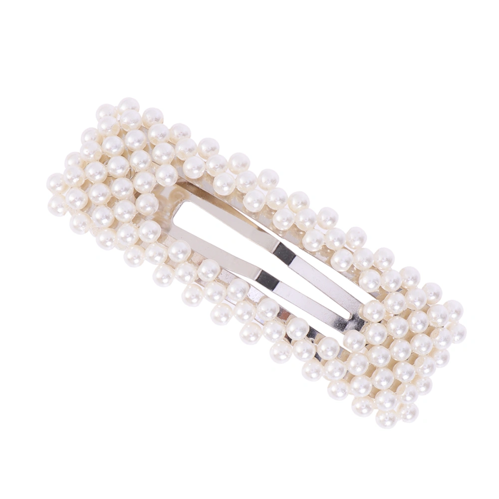 Pearl Design Hair Clip Bang Hair Clip BB Clip Square Design Hair Clip for Women