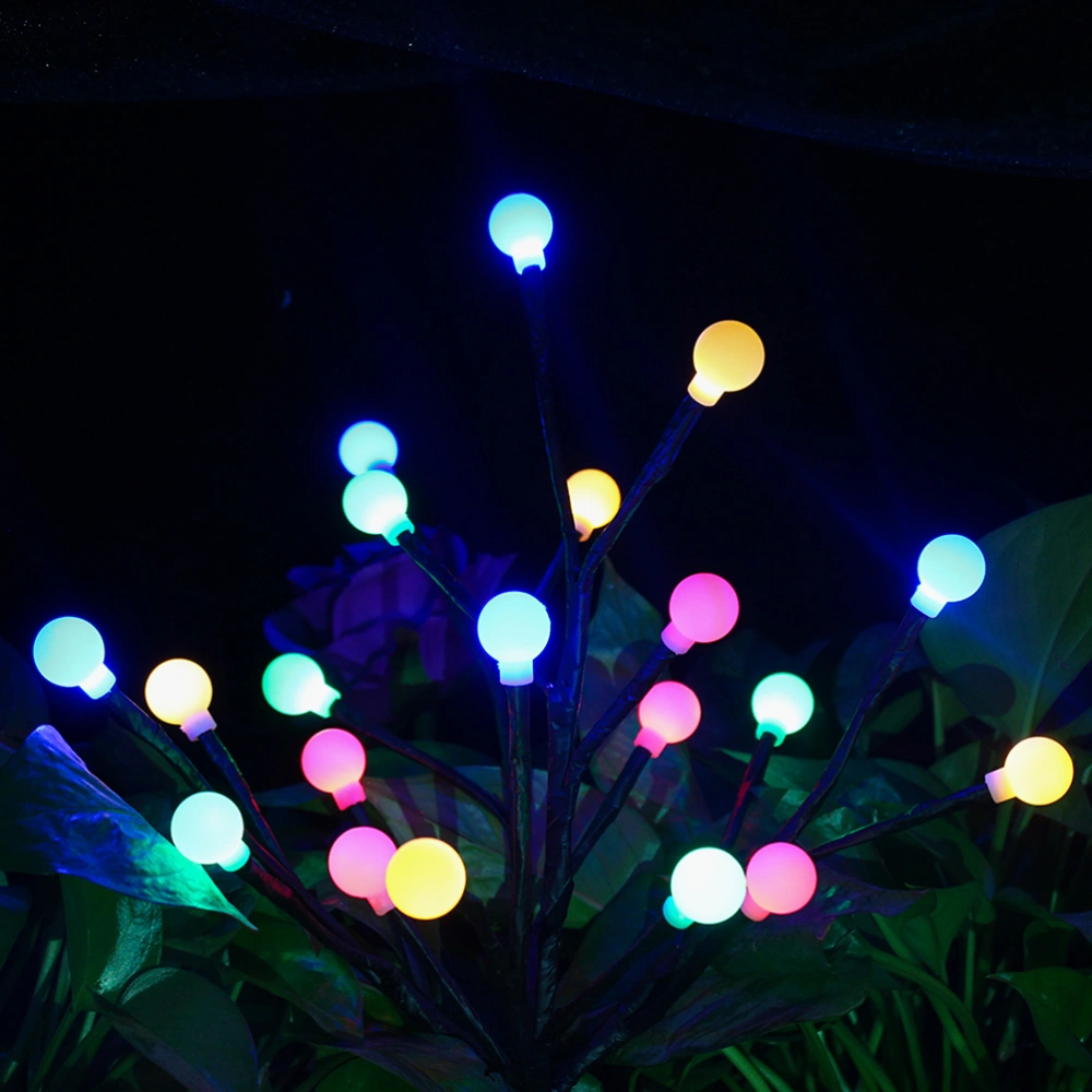 LED Solar Tree Light Branches Leaves Lawn Lights Outdoor Waterproof LED Lamp Garden Ball Lights Street Decoration(Colours)