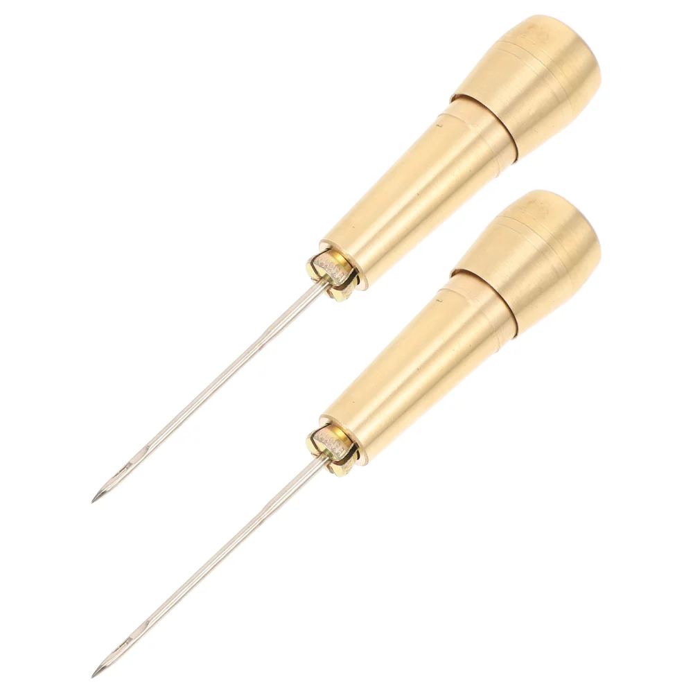 2Pcs Sewing Awls Leather Repair Tools Shoes Repair Awls Crochet Prickers