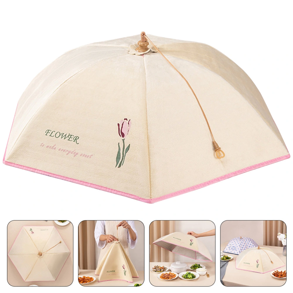 Portable Thermal Foldable Food Covers Internal Coating Keeps Food Warm Cover