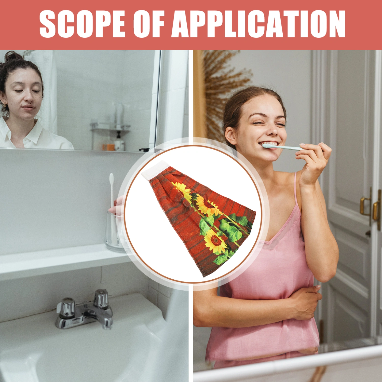 Hand Towel Quick Drying Highly Absorbent Towel for Hotel Dorm Bathroom