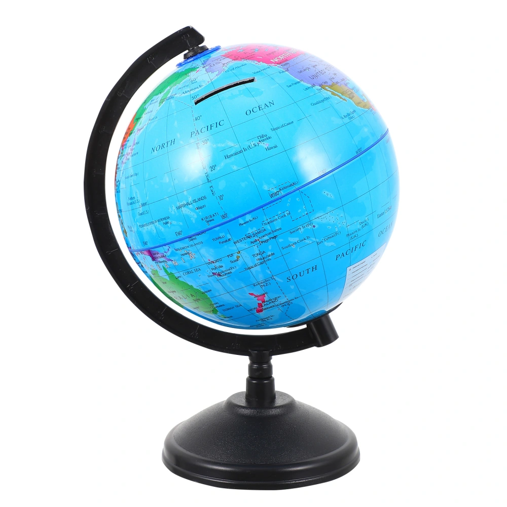 Globe Shape Saving Pot Creative Desktop Money Box World Globe Coin Bank