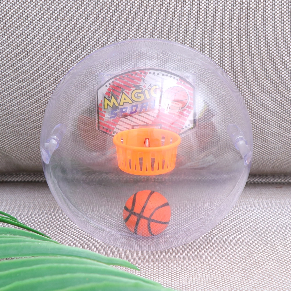 Novelty Mini Handheld Shooting Ball Game Toy Wrist and Palm Basketball Shooting Exercise Toy Educational Toy with LED Light Screaming Music for Reduce Stress