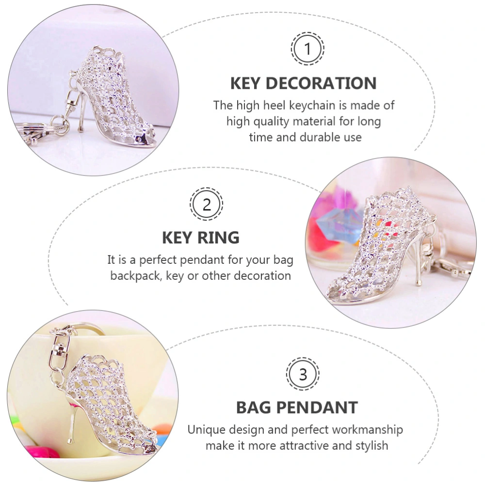 2pcs Creative Key Holder Key Ring High Heel Keychain Key Decoration Bag Pendant