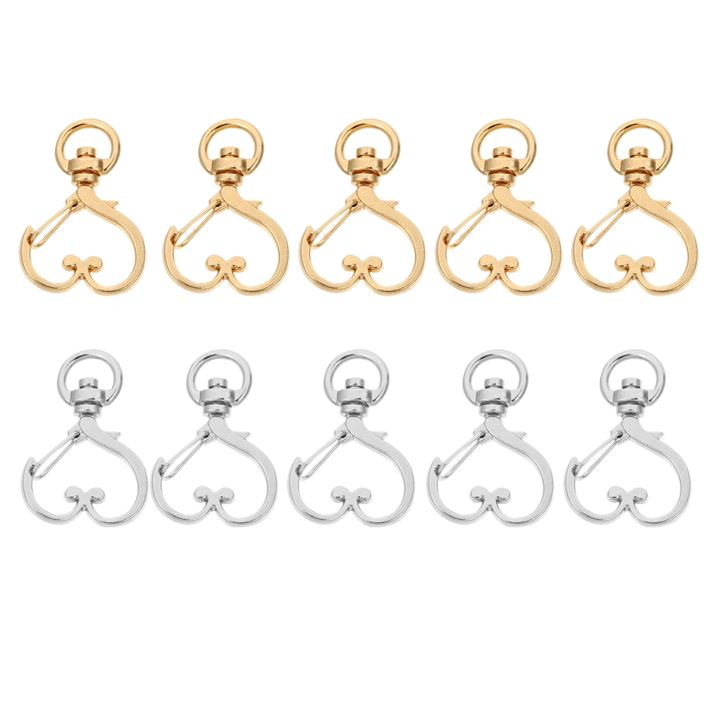 10 Pcs Adorable Key Chains Couple Pendants Zinc Alloy Pendant Accessories