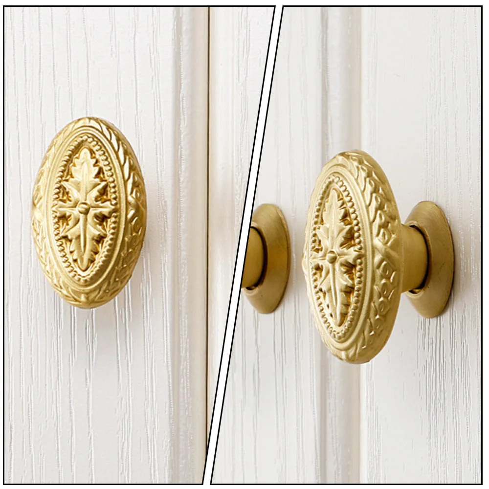 1Pc Raised Pattern Door Drawer Knob Creative Decorative Cabinet Handle