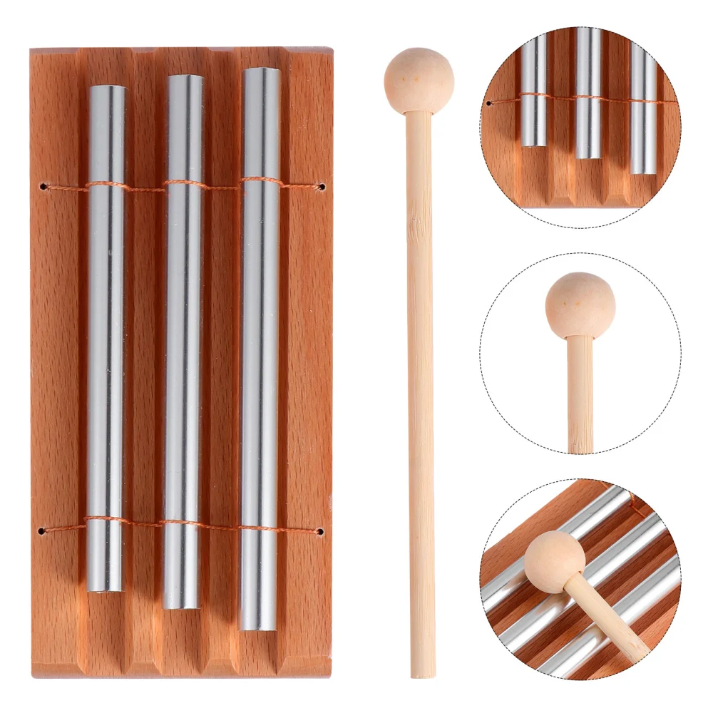 Tabletop Chimes Educational Musical Percussion Instrument with Wooden Mallet