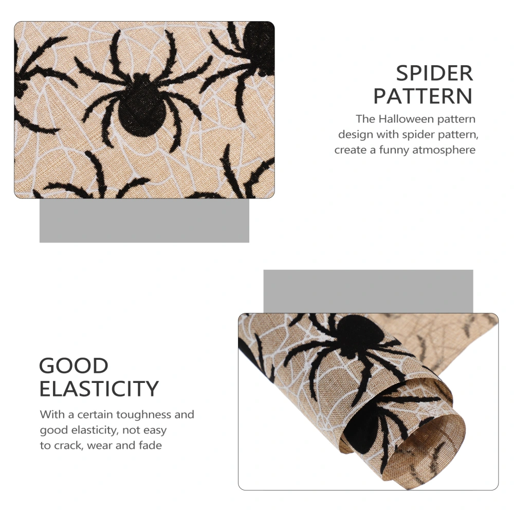 1pc Halloween Spider Table Runner Halloween Spider Tablecloth Linen Tablecloth