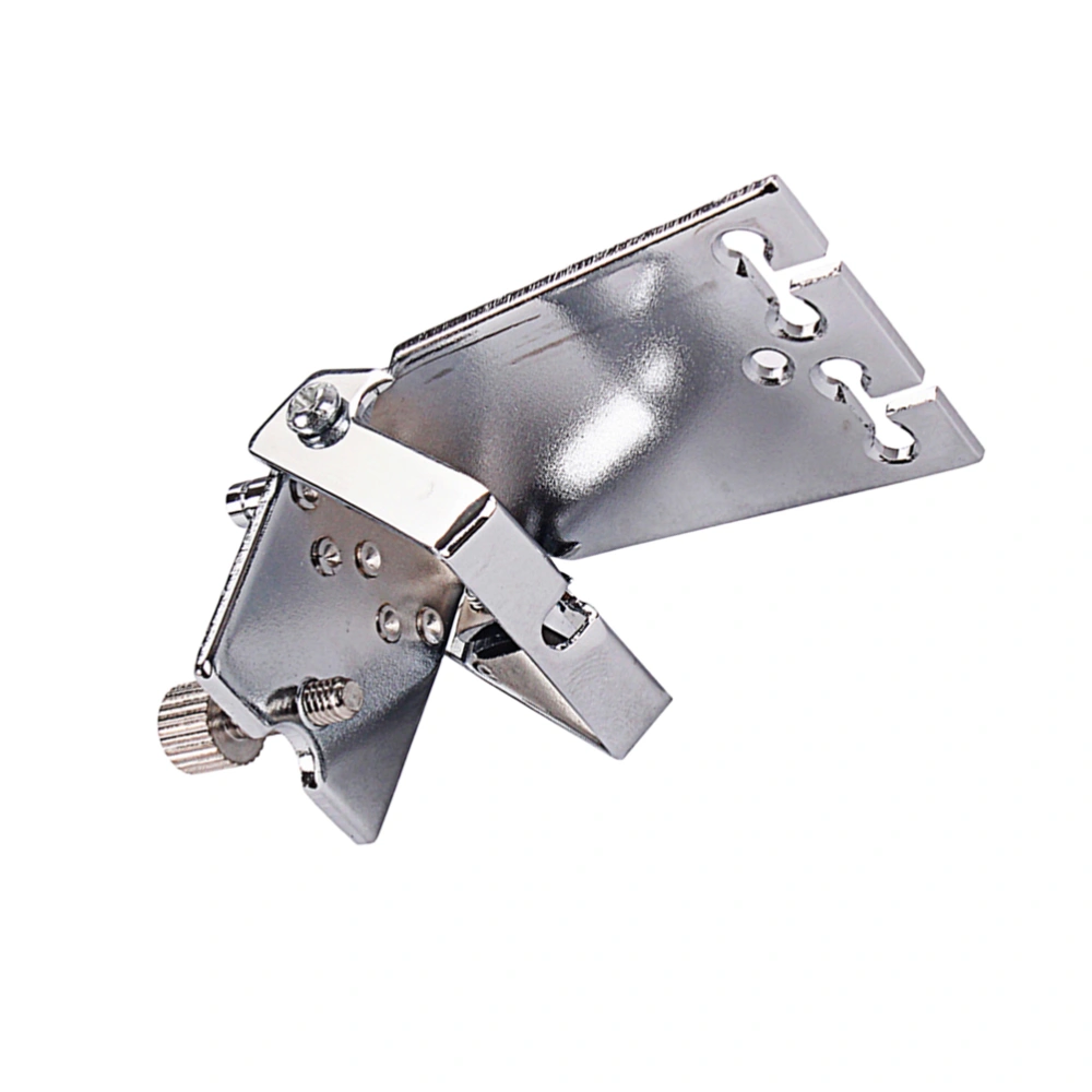 HA153 Metal 5 Strings Drawplates Tailpiece Guitar Tremolo Unit for Banjo Part Accessories (Silver)