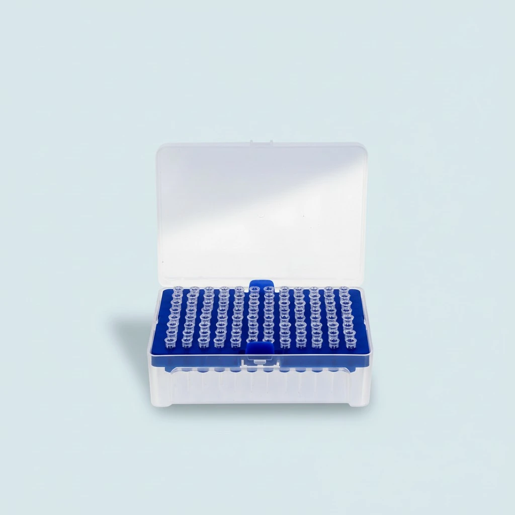 96Pcs Disposable Filter Pipette Tips Plastic Lengthened Pipette Tips (10ul)