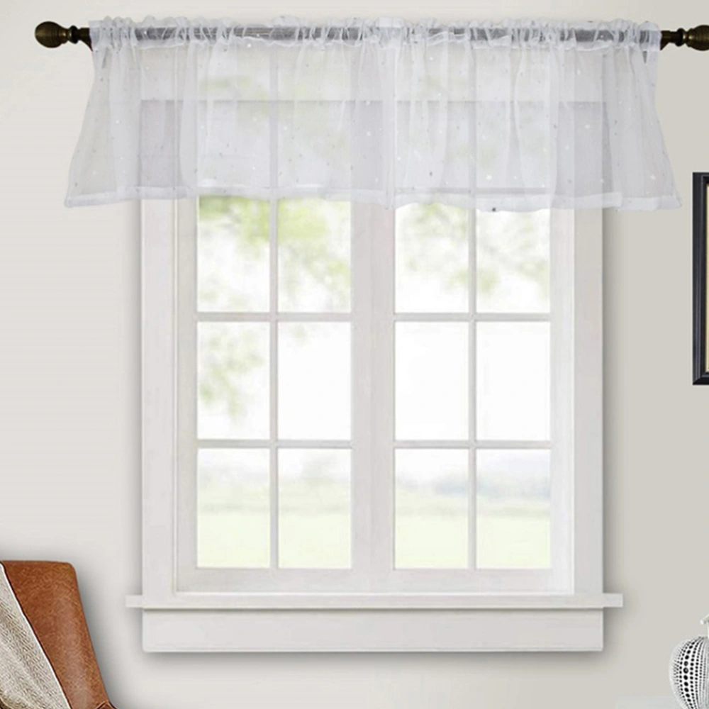 White Sheer Curtains Delicate Window Sheer Voile Curtains for Home Bedroom