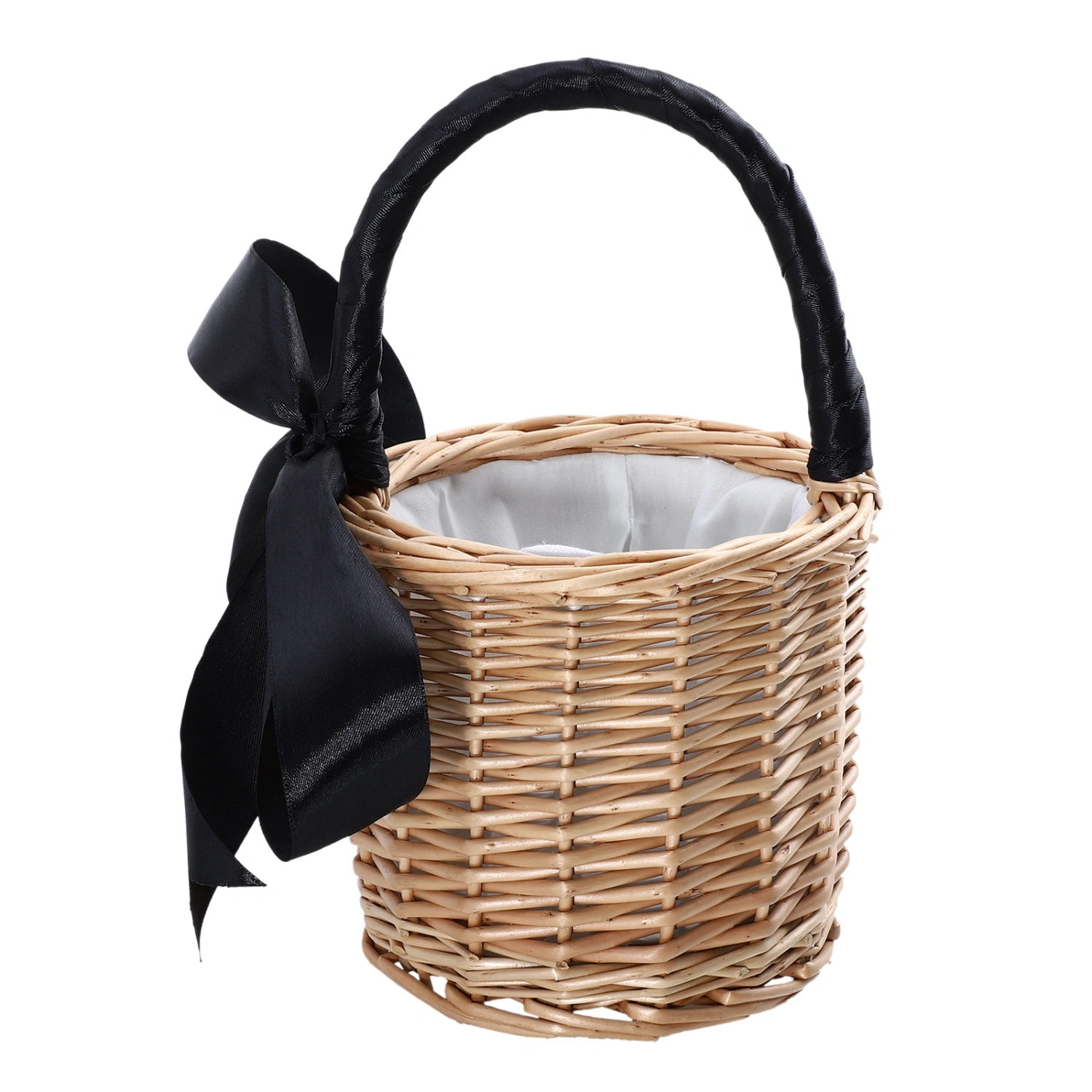 Handwoven Red Wine Basket Vintage Picnic Basket Woven Storage Container