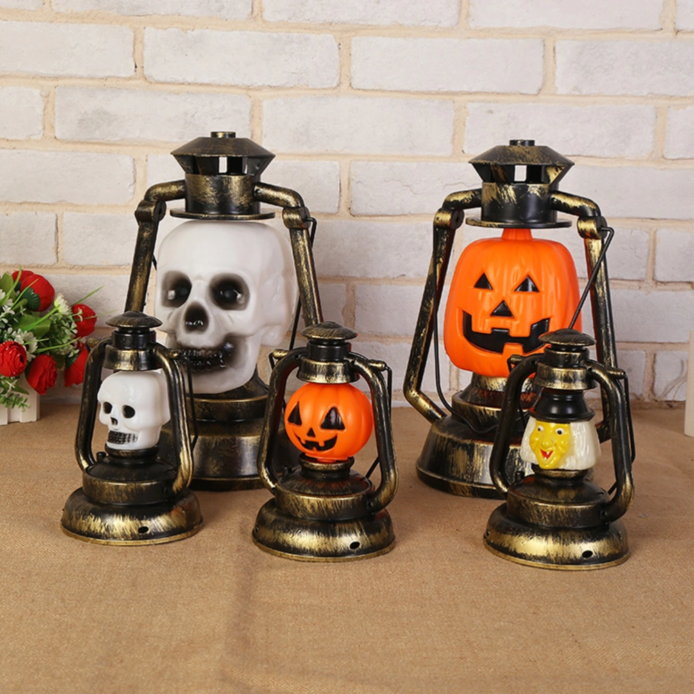 1pc Halloween Decorative Hand Lamp Skull Pattern Lamp Portable Lantern Creative Gift for Home Bar Halloween Party (No Battery Included)