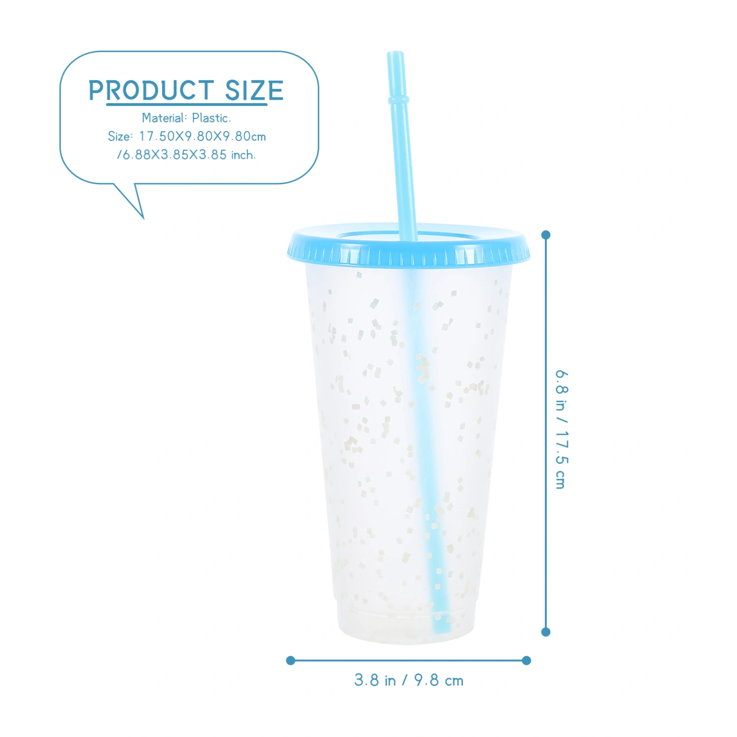 1 Pc Straw Cups Sippy Cups Water Drinking Cups Heat Discoloration Cups