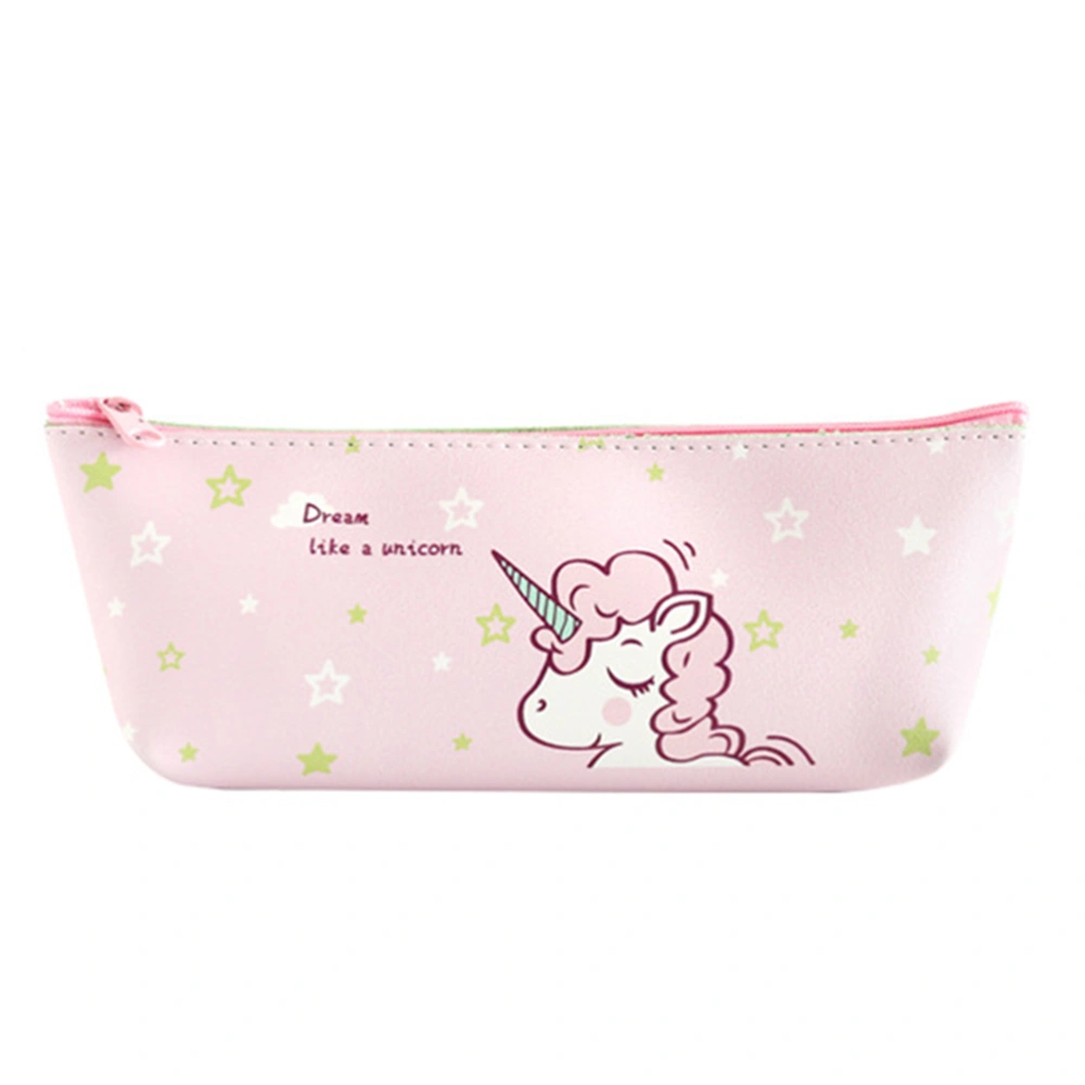 Unicorn Pencil Case Kawaii Stationery Pencil Box Pen Bags School Office Supplies (Pink)