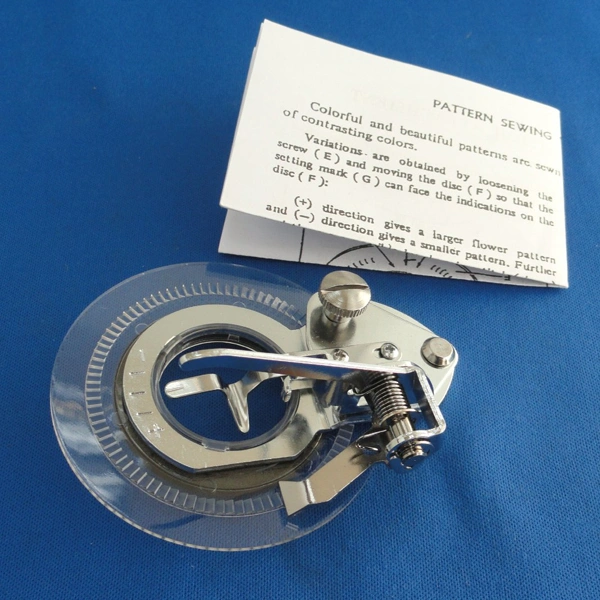 Portable Screw-on Decorative Flower Stitch Foot Presser Foot for Domestic Sewing Machines