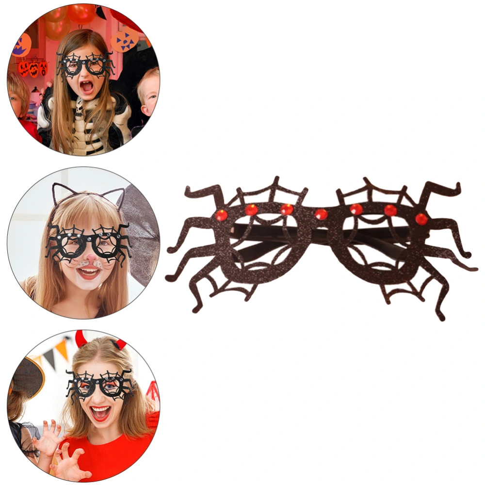 2pcs Halloween Decorative Glasses Eyeglasses Party Decorative Props (Black)