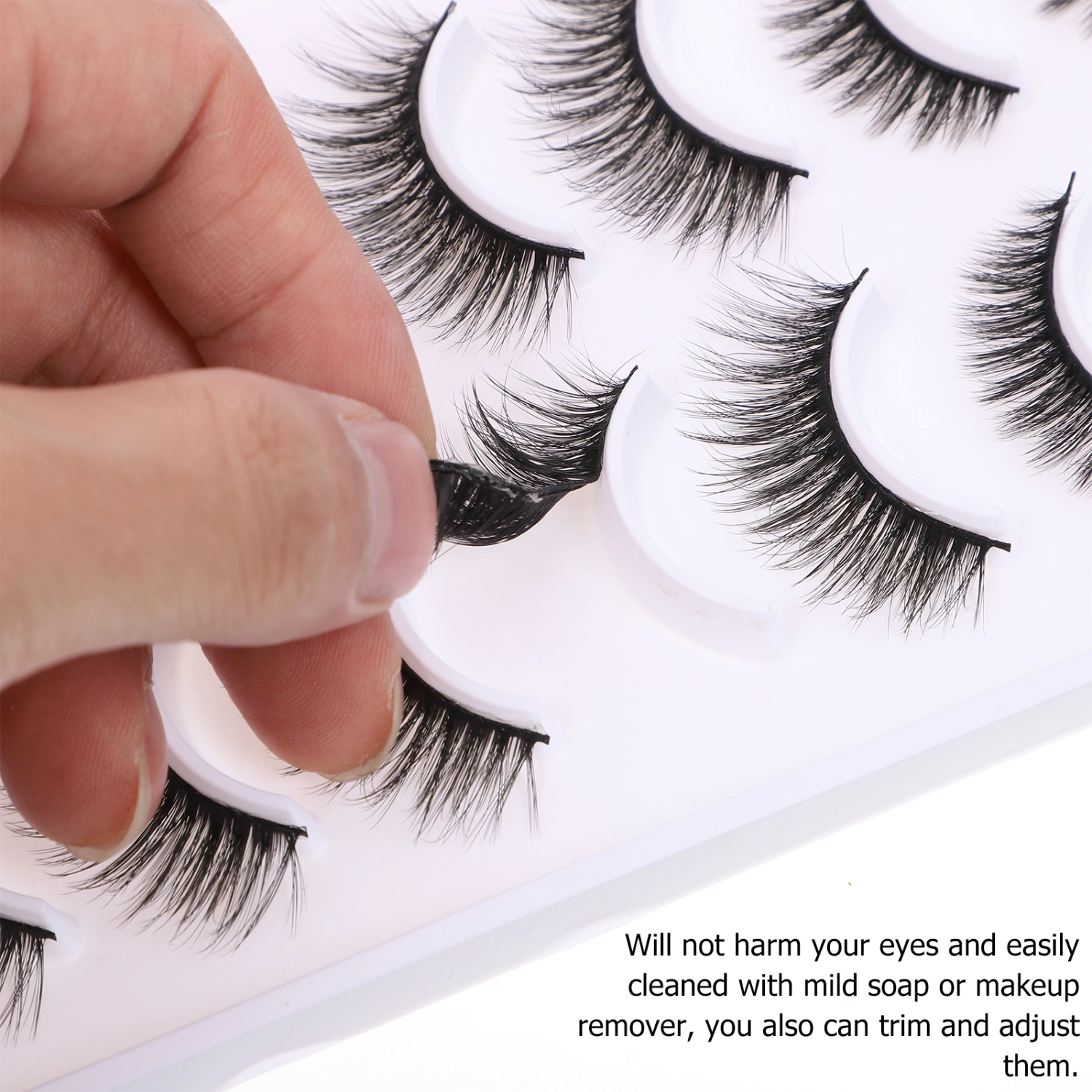 10 Pairs 3D Eyelashes False Eye Lashes Makeup False Eyelashes for Cosplay