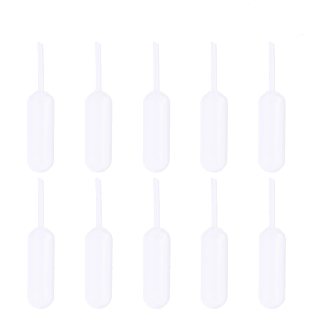 100 Pcs 4ml Disposable Plastic Long Column Liquid Dropper Pasteur Pipettes Plastic Squeeze Transfer Pipettes Suitable for Chocolate Cupcakes Strawberries