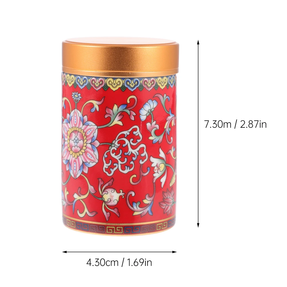 80ml Enamel Storage Can Ceramic Tea Canister Loose Tea Jar Porcelain Container