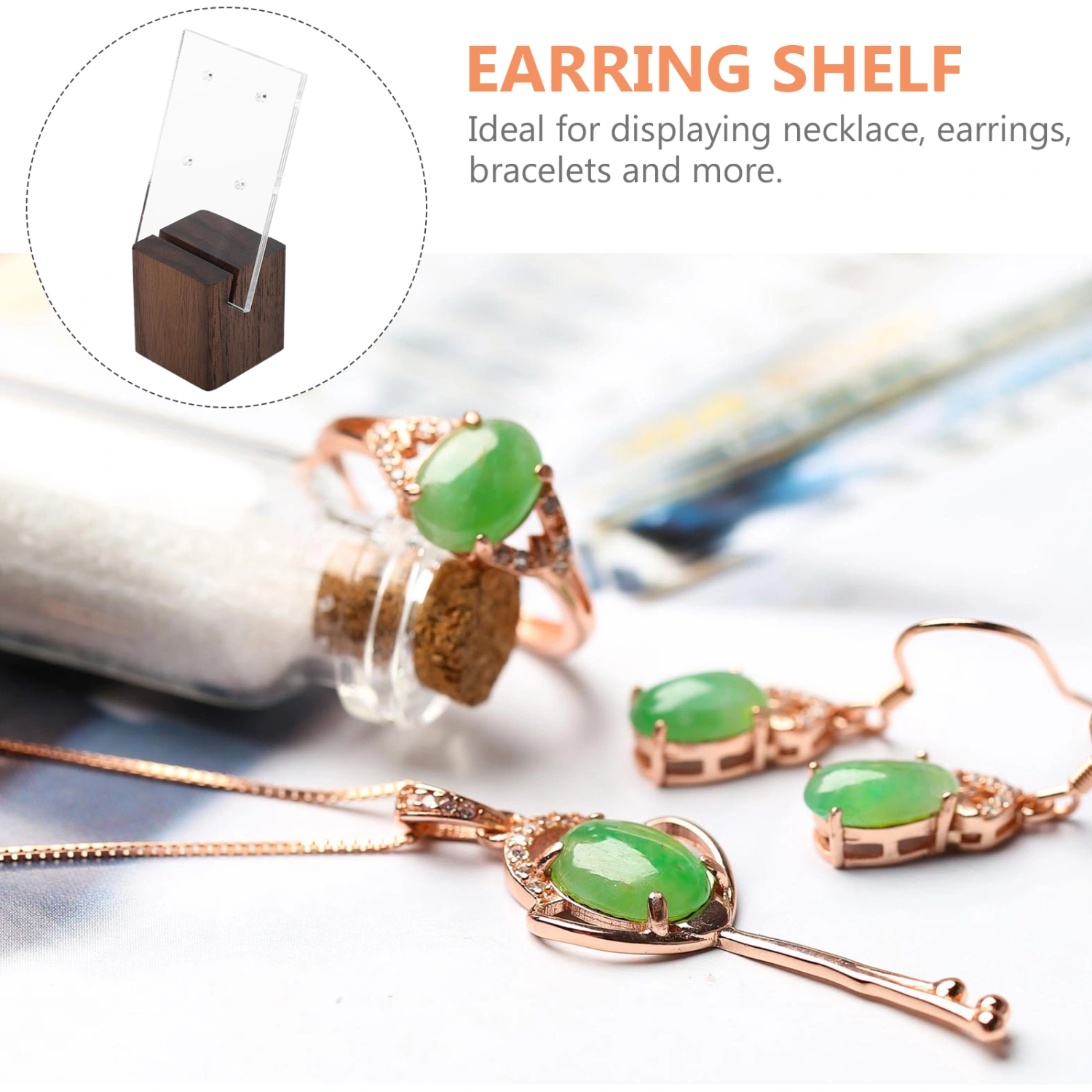 1 Set Earring Storage Rack Earring Display Stand Decorative Jewelry Holder