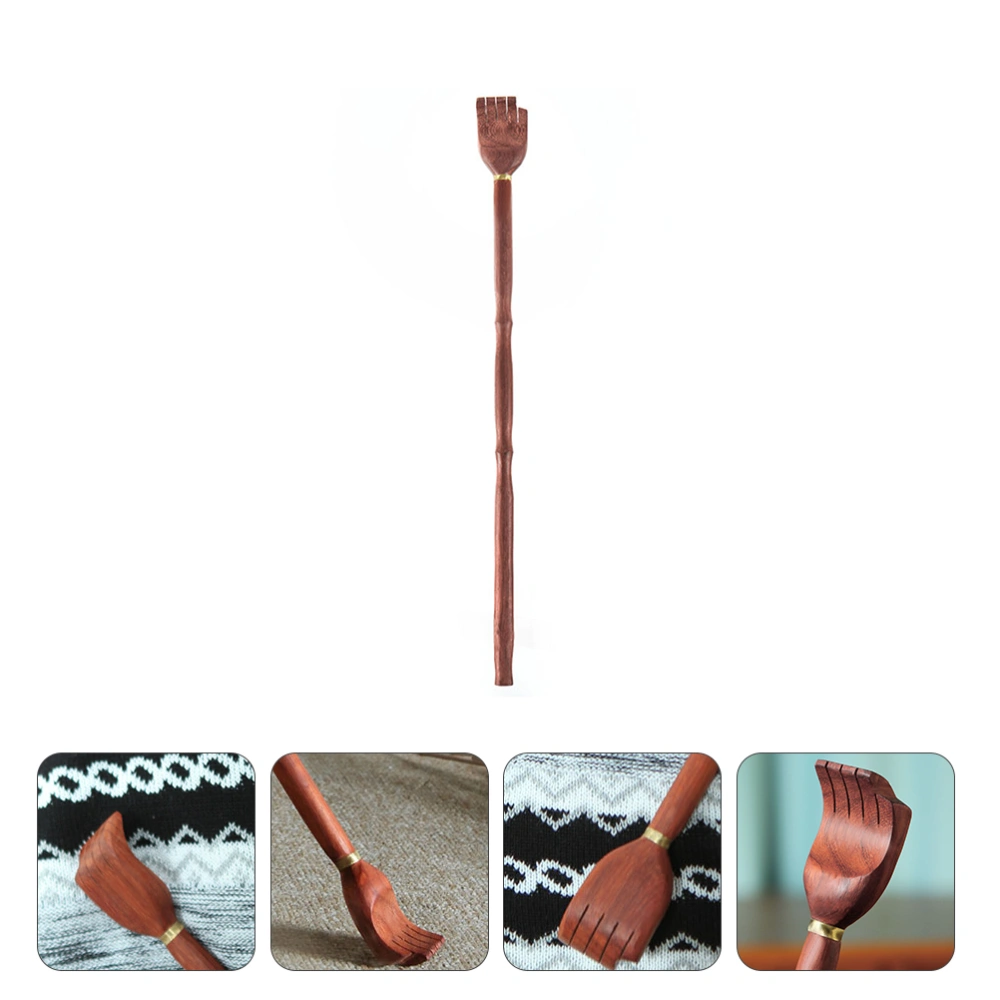 1pc Back Scratcher Wooden Tickler Back Massage Self-massager Scratching Arm