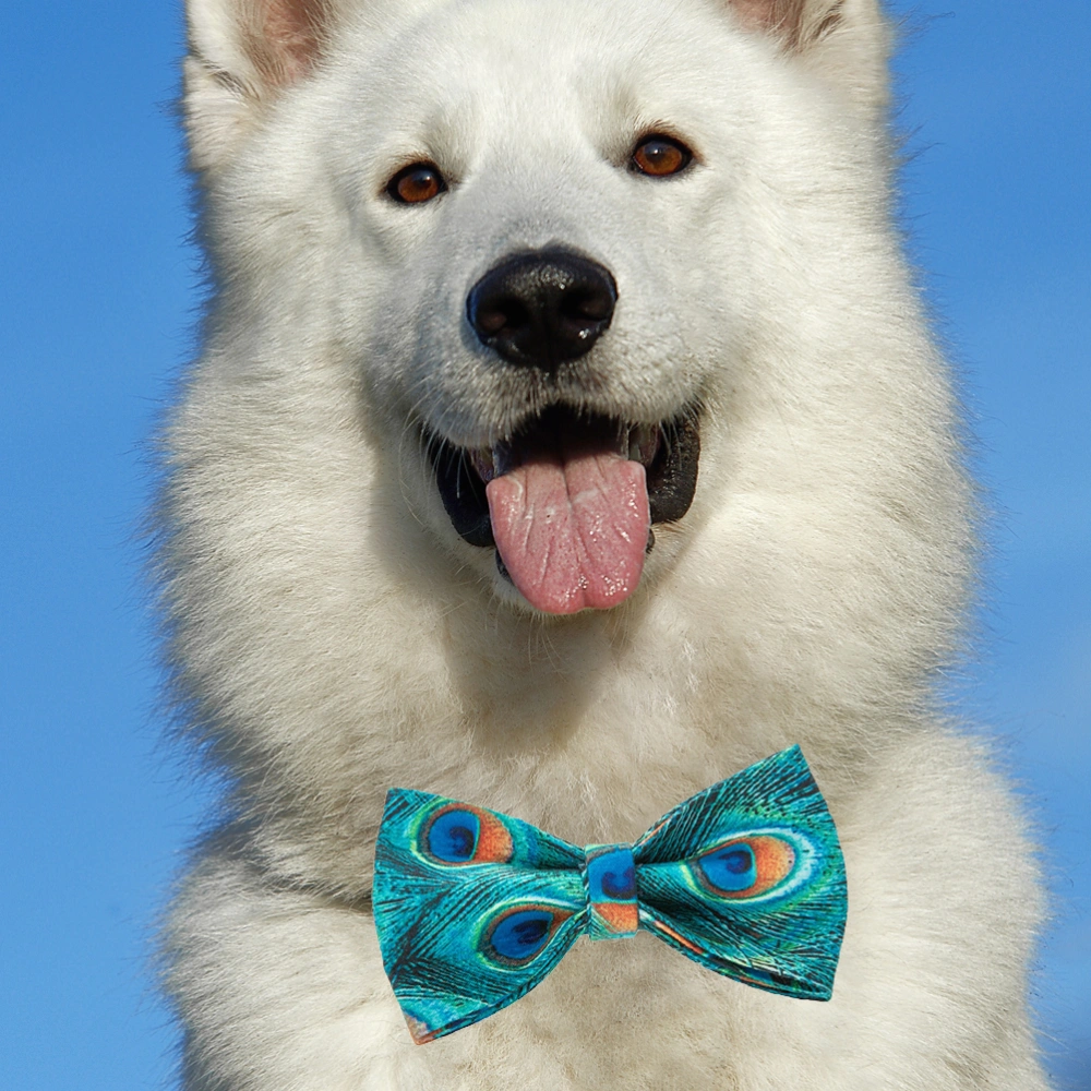 Funny Pet Bow Tie Pattern Bowknot Detachable Collar Decoration for Dog Puppy (M)