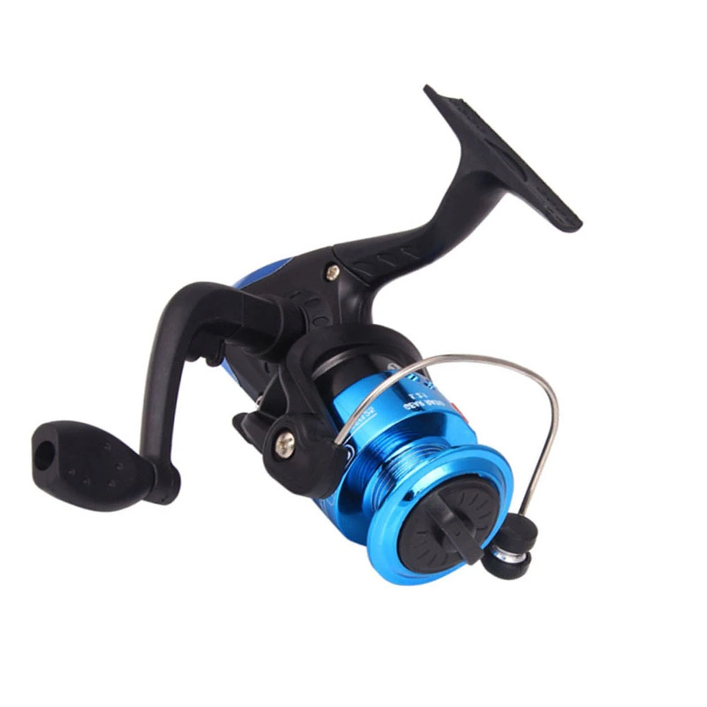 Metal Fishing Reel Fish Reel Fishing Tackle Line Wheel Fishing Feeder (Blue)