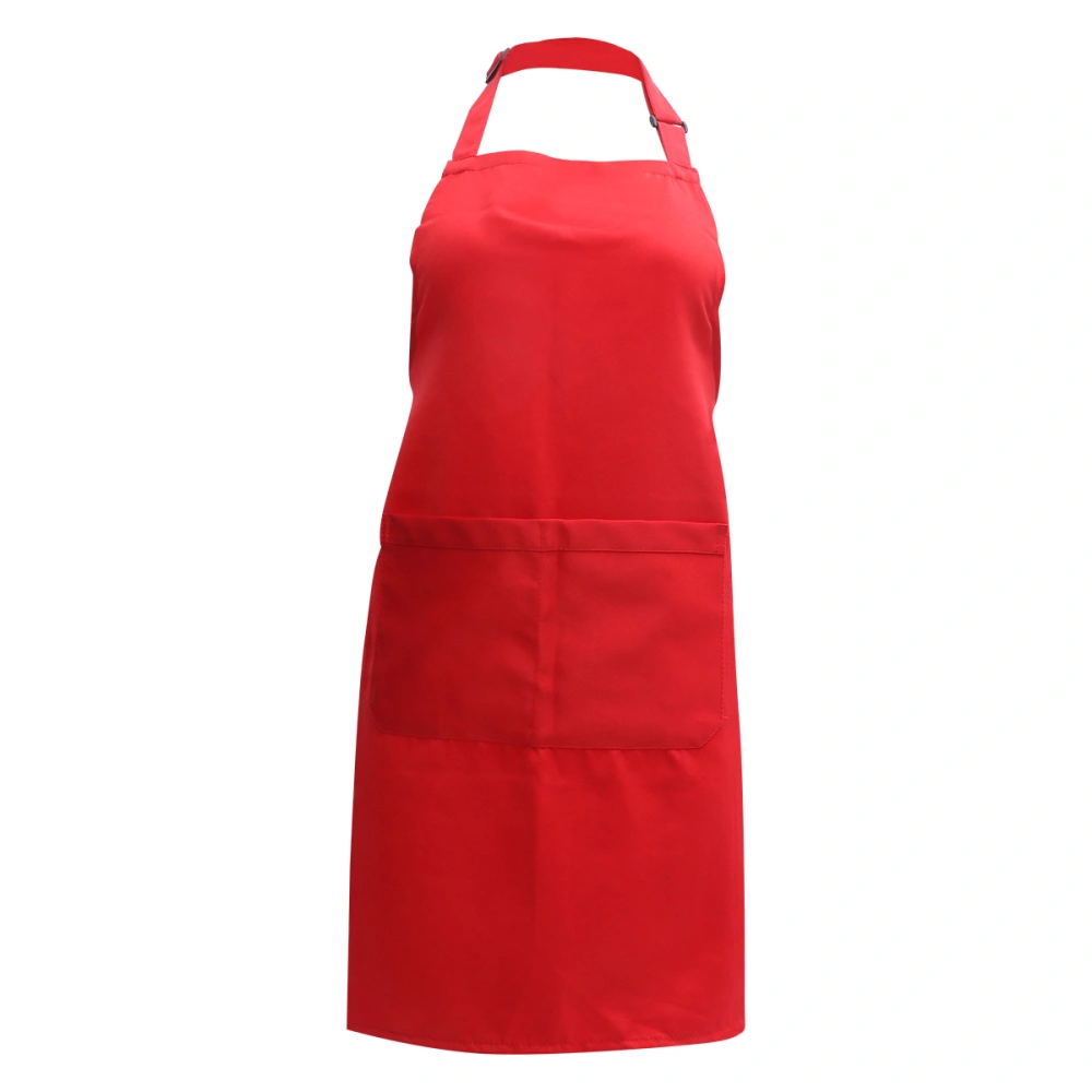 Waterproof Apron Hair Cutting Apron Hair Dyeing Apron for Baber (Red)