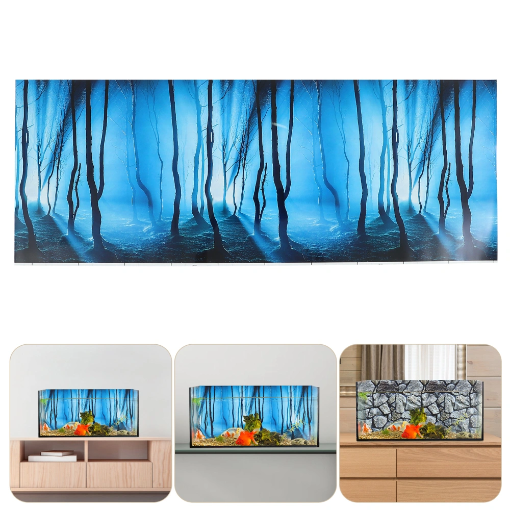 Fish Tank Background Sticker Double-sided Fish Tank Decorative Picture Home Aquarium Decor