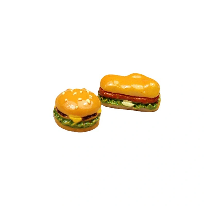 20pcs Simulated Miniature Burger Model Doll House Tiny Food Decoration Mini Hamburger Ornament