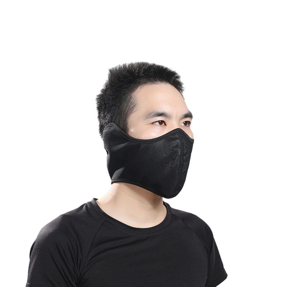 2PCS Winter Skiing Windproof Mask Dustproof Anti-fog Cycling Mask for Training Running Outdoor