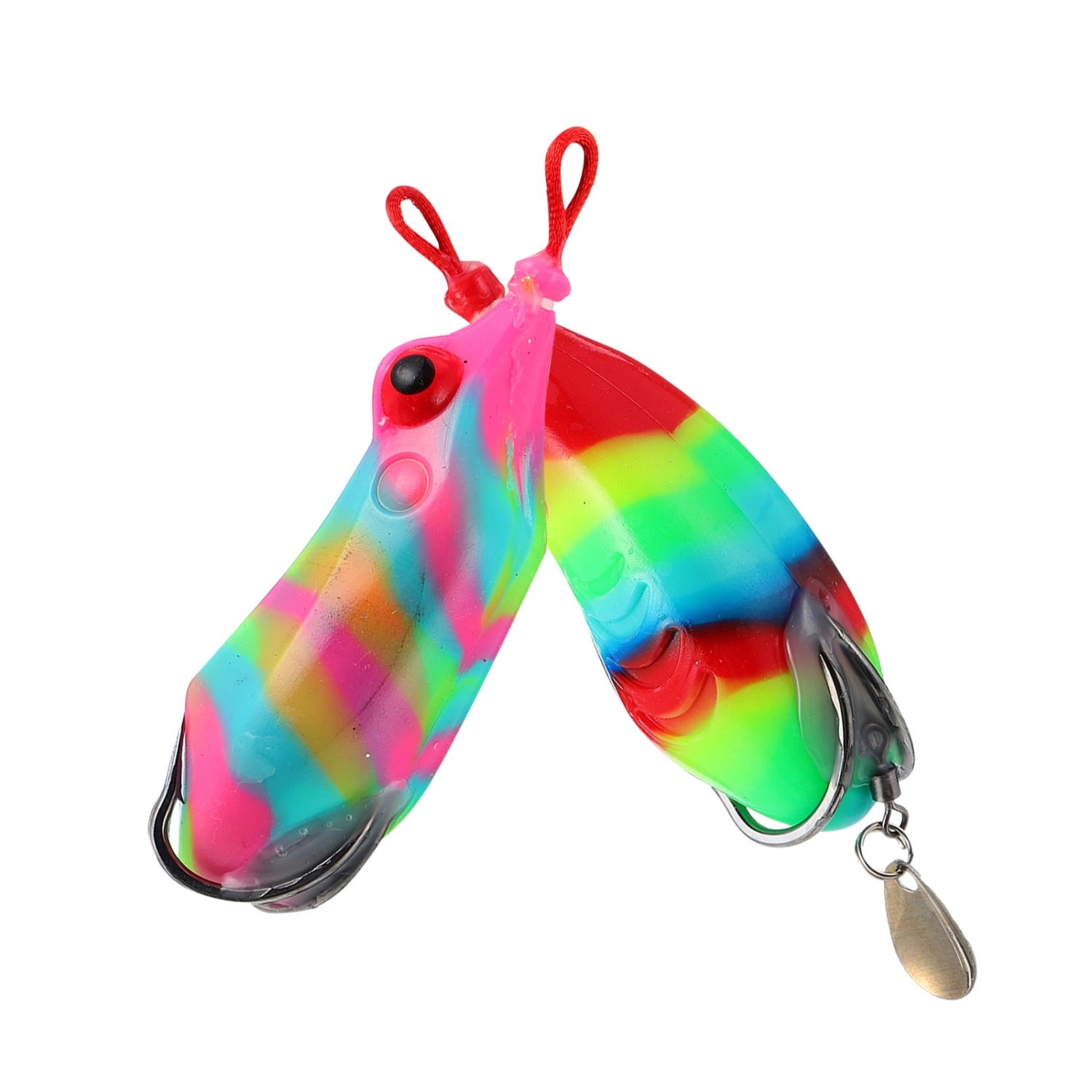 2pcs Fishing Lures Iron Lure Bait Fishing ABS Fishing Lures Crank Bait