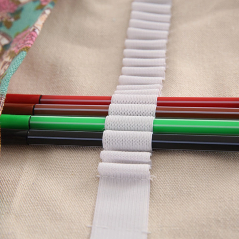 Canvas Colored Pencil Roll Wrap 36 Slots Coloring Pencil Holder Organizer NO Pencils (Rose Clock)