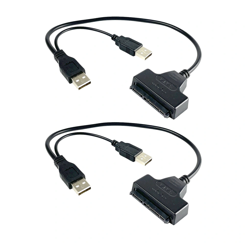 2PCS USB to SATA Data Line USB 2.0 Easy Drive Cable Hard Disk Cable Accessory