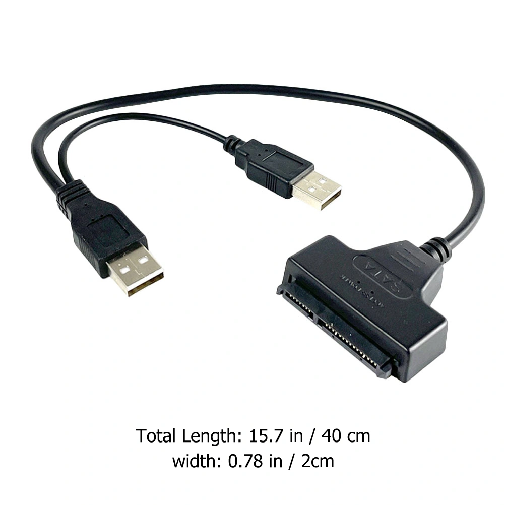 2PCS USB to SATA Data Line USB 2.0 Easy Drive Cable Hard Disk Cable Accessory