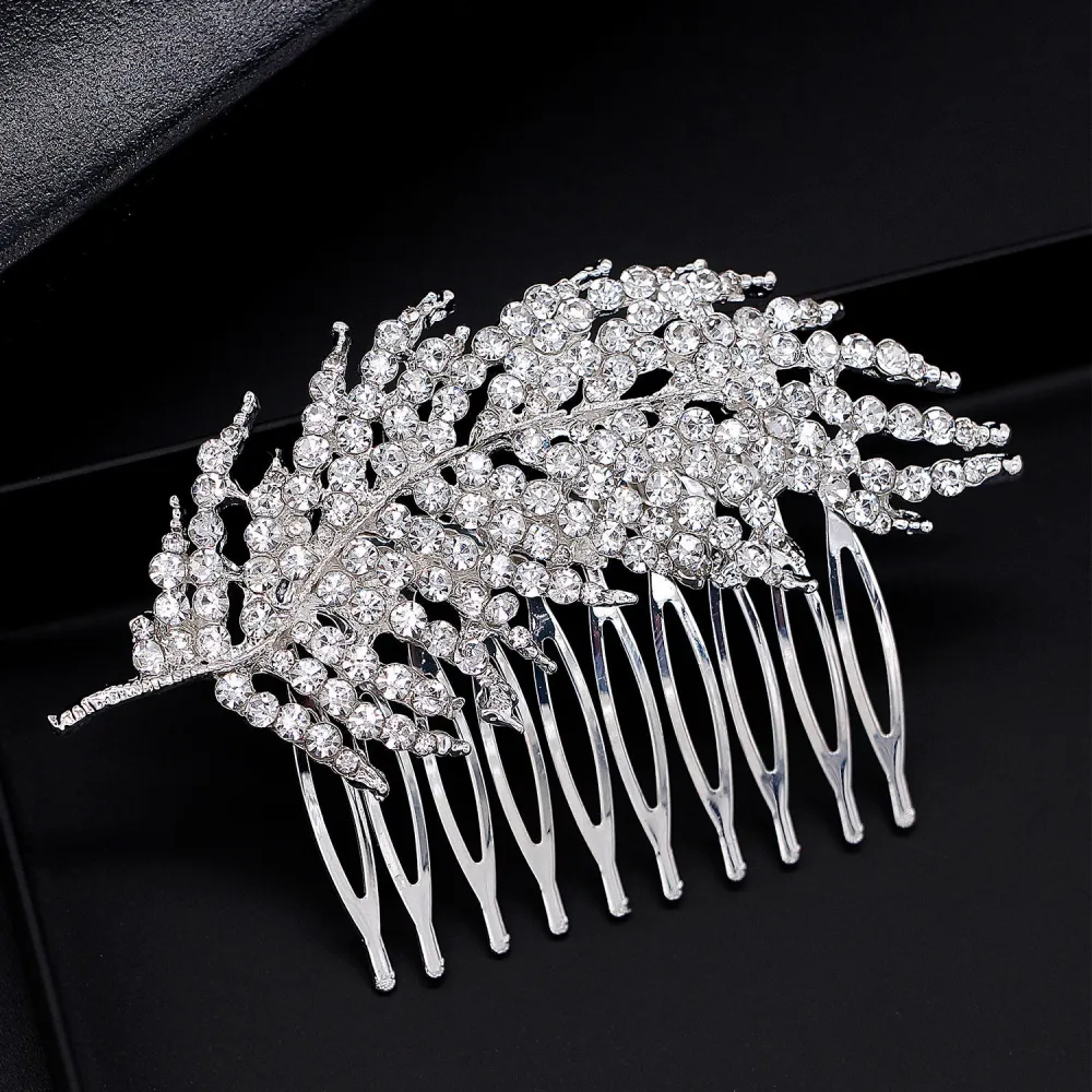 2pcs Women Hair Comb Rhinestones Hair Comb Decorative Women Hair Comb Hair Accessory