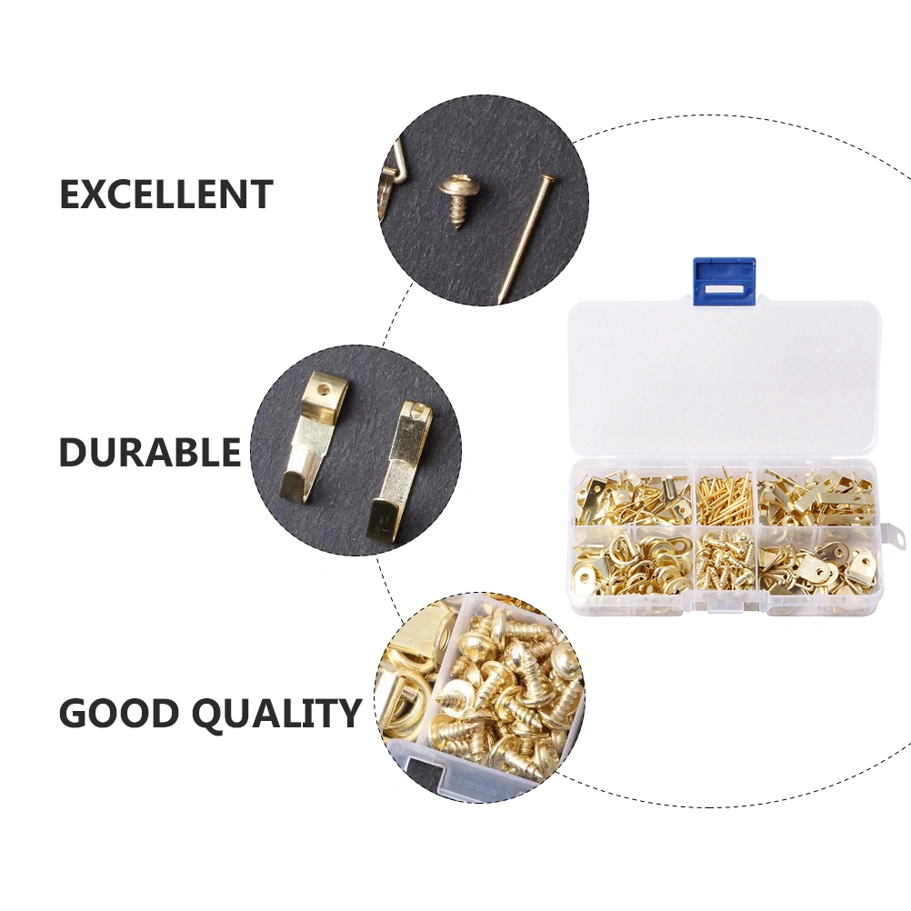 1 Set Professional Photo Frame Hook Wall Mounted Non-trace Nail Kit for Home